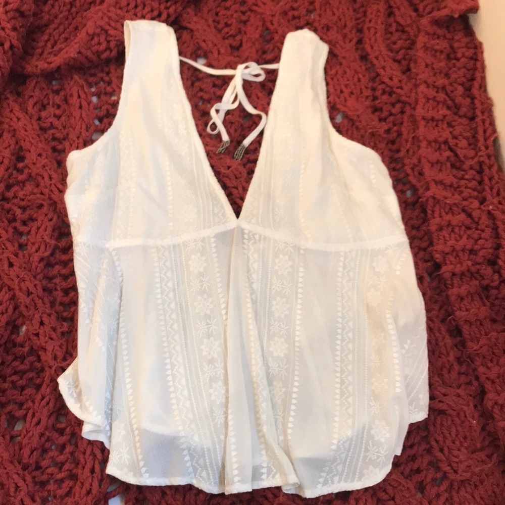 Free People White Top